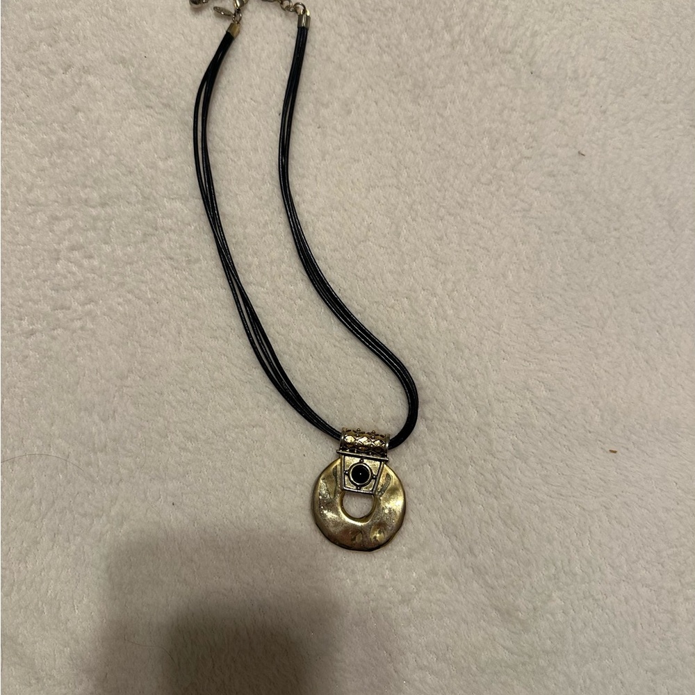 Chicos - Elegant Gold and Black colored Pendant Necklace